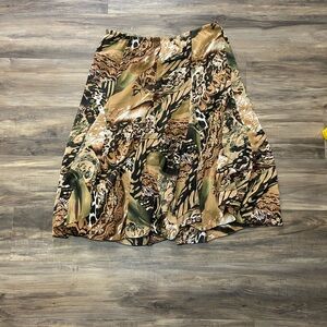 dressbarn Multicolor A-Line Skirt